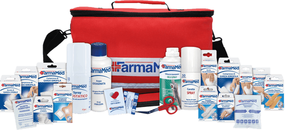 Farmamed Borsa medica sportiva, cerotti, bende, garze